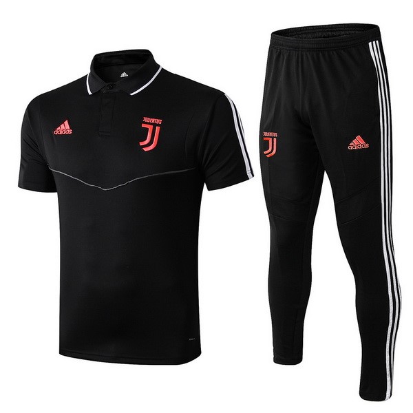 Polo Conjunto Completo Juventus 2019-2020 Negro Rojo